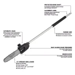Milwaukee M18 FUEL 18V Cordless Brushless String Trimmer Combo Kit with QUIK-LOK Pole Saw, Hedge Trimmer & Edger thumbnail 7