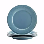 Rachael Ray Cucina 16-Piece Agave Blue Stoneware Dinnerware Set thumbnail 6