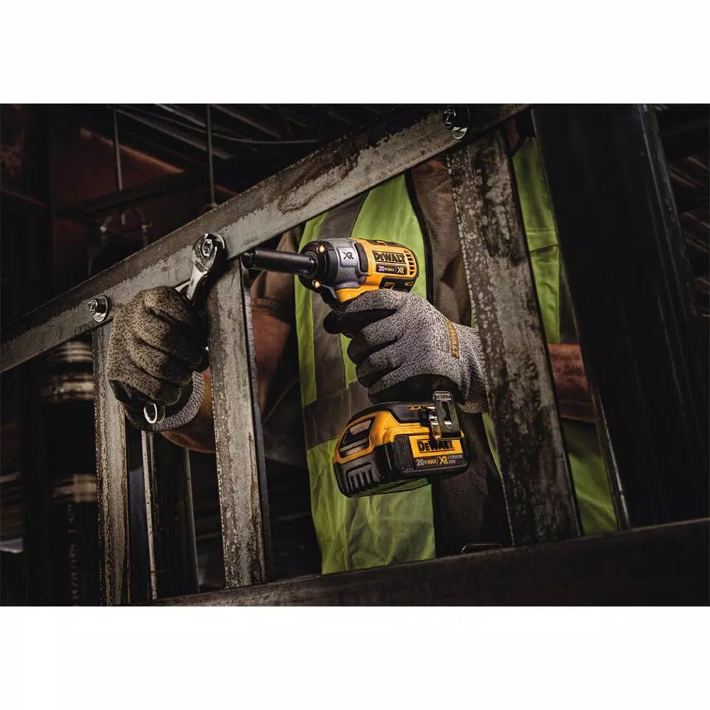 DEWALT 20V MAX XR 3/8 in. Compact Brushless Impact Wrench Kit with (2) 4.0 Ah Batteries & 142-Piece Tool Set