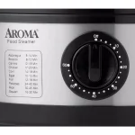 AROMA 20-Cup Stainless Steel Food Steamer, 5-Quart Double Tier Capacity thumbnail 4