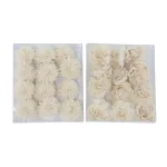 LITTON LANE White Sola Wood Carnation and Rose Artificial Flower Set (Set of 2) thumbnail 2