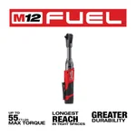 Milwaukee M12 FUEL 12V Brushless Cordless 3/8 in. Extended Reach Ratchet Kit with 2.0 Ah Battery thumbnail 3