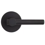 Defiant Highland Matte Black Passage Door Lever with Round Rose thumbnail 8