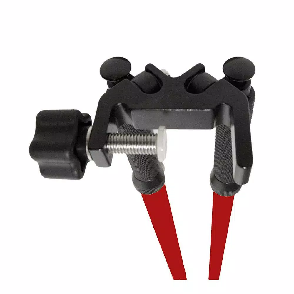 AdirPro Aluminum Red Leveling Rod Bipod for Barcode Leveling Rods
