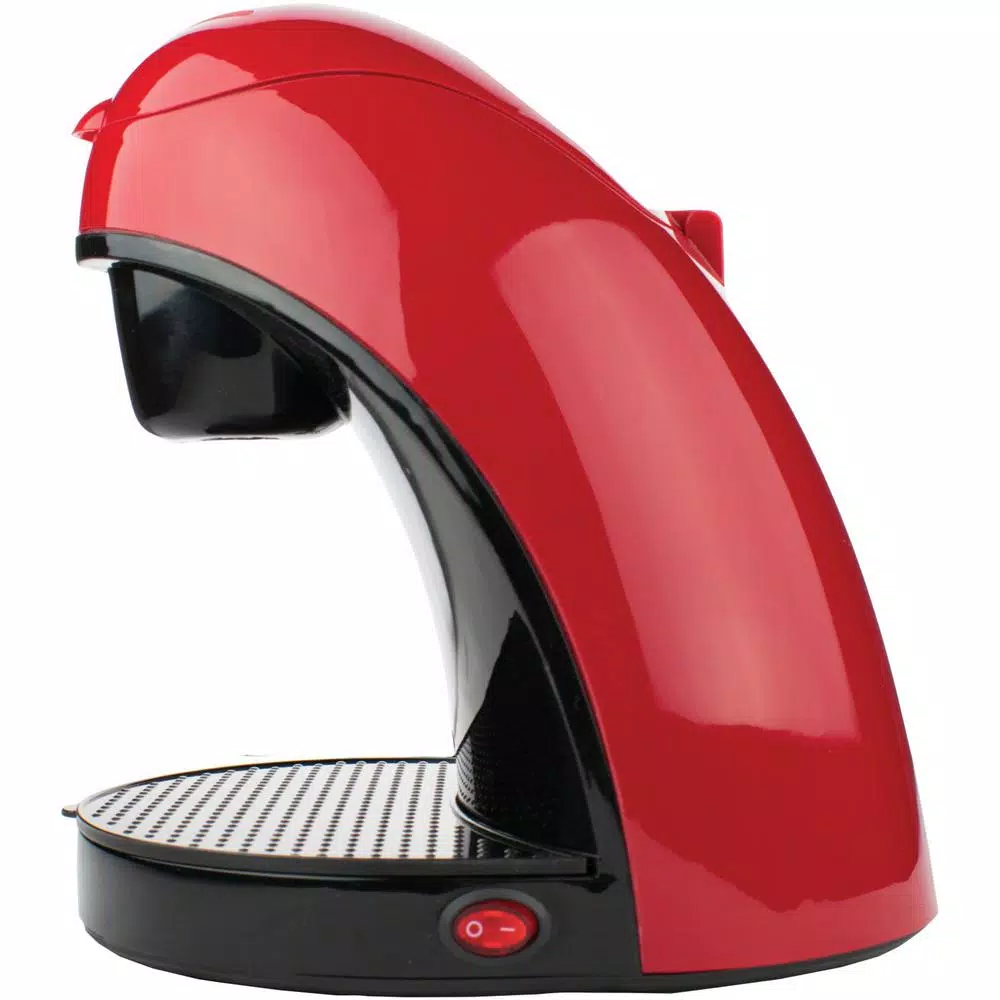 Brentwood Appliances Red 2-Slice Toaster Oven and Single-Serve Coffee Maker Bundle with Mug