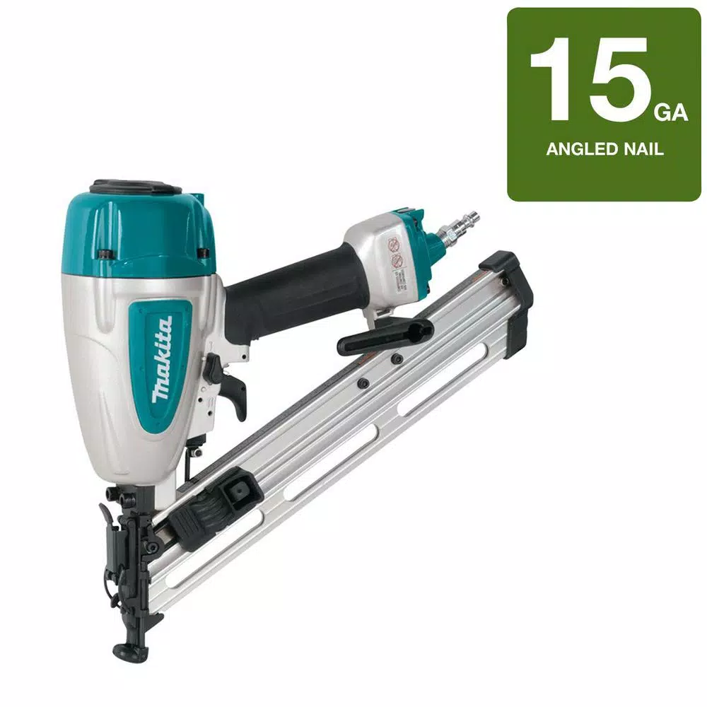 Makita 15-Gauge 34° Angled Finish Nailer, 1-1/4 in. to 2-1/2 in.