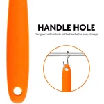 OVENTE Premium Silicone Spatula, Heat Resistant 500°F, Stainless Steel Core, Non-Stick, Orange thumbnail 5