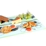 Creative Home Tempered Glass Cutting and Serving Board with Flower Pattern, 11.75 x 15 in. thumbnail 5
