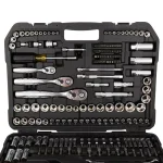 DEWALT 200-Piece Mechanics Tool Set with 1/4 in., 3/8 in., and 1/2 in. Drive, Polished Chrome thumbnail 5