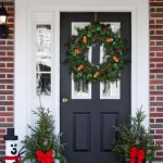 Costway 24 in. Pre-Lit Artificial Christmas Wreath with 50 Warm White LED Lights and Timer thumbnail 4