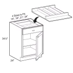 Home Decorators Collection Natural Maple Solid Hardwood Utensil Tray Divider for 21 in. Drawer thumbnail 2