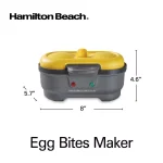 Hamilton Beach Egg Bites and Poached Egg Maker, Grey thumbnail 2