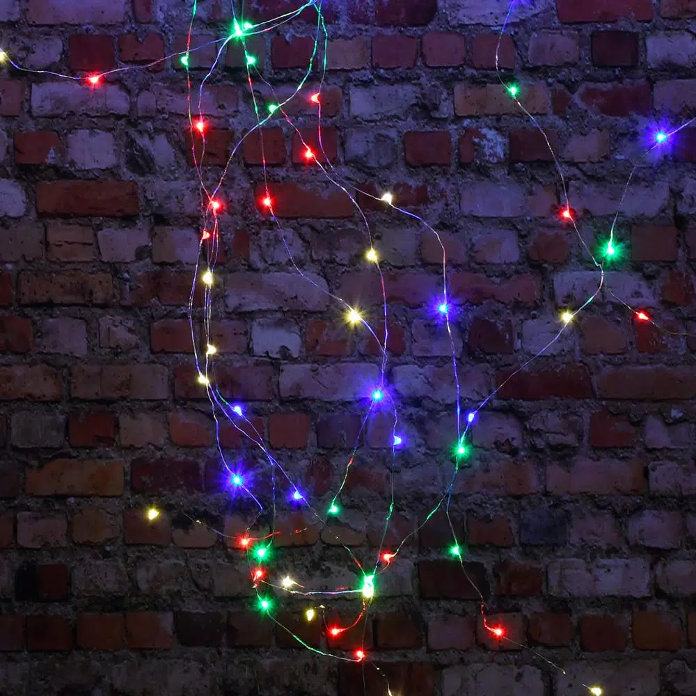 LUMABASE 6-Pack Multi-Color LED Fairy String Lights, 20-Light Waterproof Battery Operated Micro Dot Lights
