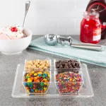 Classic Cuisine 5-Piece Serving Tray Set with 4 Crystal-Clear Condiment Bowls thumbnail 5