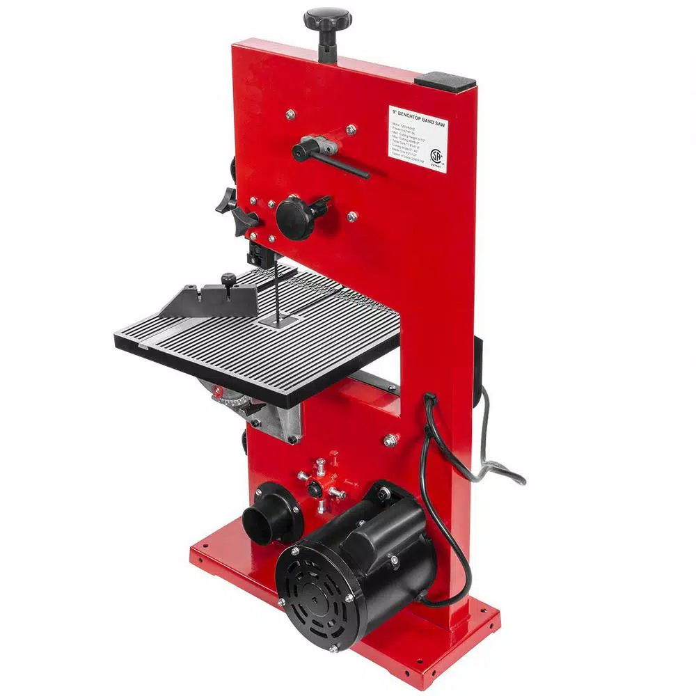 XtremepowerUS 9 in. Professional Stationary Wood Cutting Band Saw, 3 Amp, 2340 RPM with Dust Collection Port