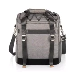 Picnic Time Frontier Heathered Gray Picnic Utility Cooler Bag with Meal Set for Four thumbnail 4