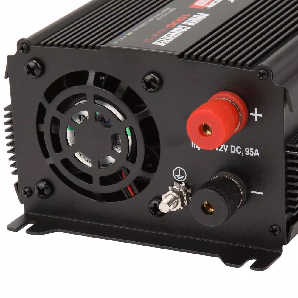 Schumacher 12V 1000W Power Inverter Battery Extender with Dual AC Outlets and USB Ports