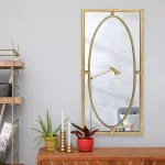 StyleWell Medium Rectangle Gold Antiqued Classic Accent Mirror, 14 in. x 29.9 in. thumbnail 3