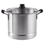 IMUSA 32 Qt. Aluminum Stovetop Steamer with Tempered Glass Lid thumbnail 1