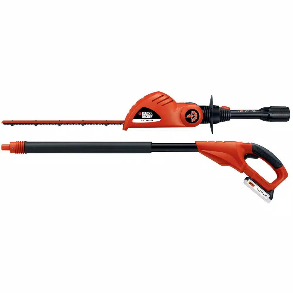 BLACK+DECKER 20V MAX Cordless Pole Hedge Trimmer with 1.5 Ah Battery and Charger