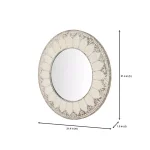 Home Decorators Collection Medium Round Ivory Antiqued Classic Accent Mirror, 31.4 in. thumbnail 2