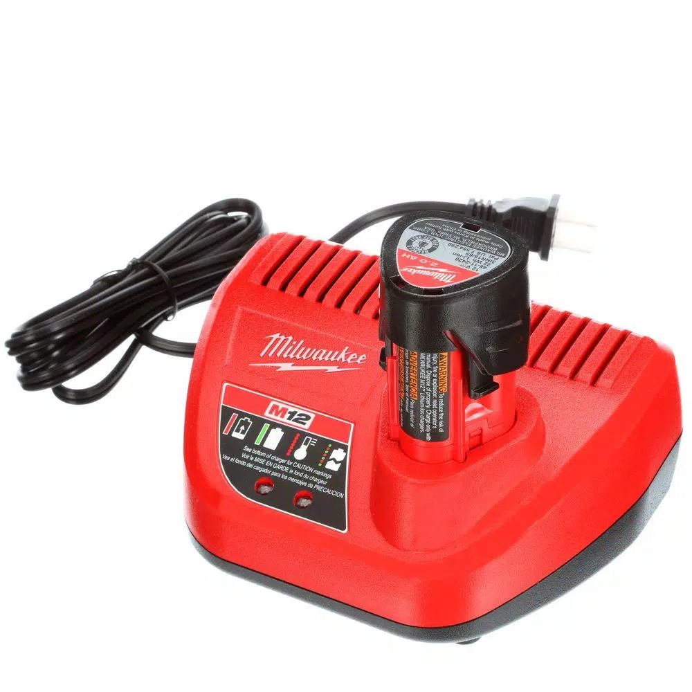 Milwaukee M12 FUEL 12V Brushless 1/4 in. Hex 2-Speed Screwdriver Kit with (2) 2.0 Ah Batteries & Case