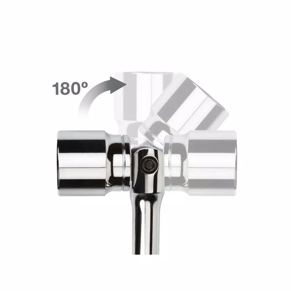 TEKTON 1/2 in. Drive 15 in. Breaker Bar with 180° Flex Head