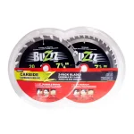MIBRO 7-1/4 in. Carbide Circular Saw Blade 2-Pack - 20T & 40T Thin Kerf thumbnail 2
