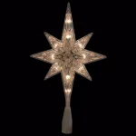 Northlight 10.75 in. Faceted Star of Bethlehem Christmas Tree Topper - Prelit Clear Lights thumbnail 2