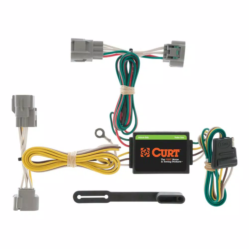 CURT Custom Vehicle-Trailer Wiring Harness, 4-Way Flat Output for Toyota Tacoma, T100, Hilux