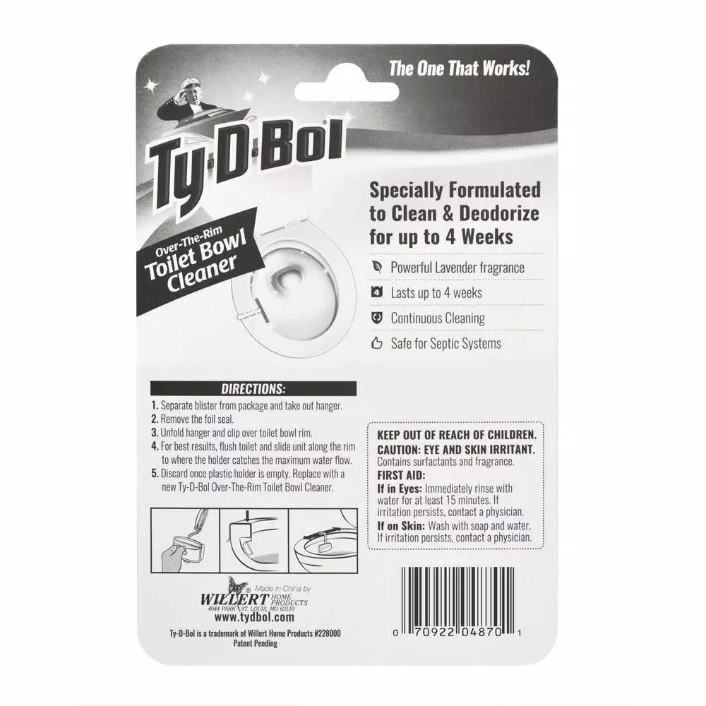 Ty-D-Bol 1 That Works Lavender Fragrance Toilet Bowl Cleaning Gel (6-Pack)