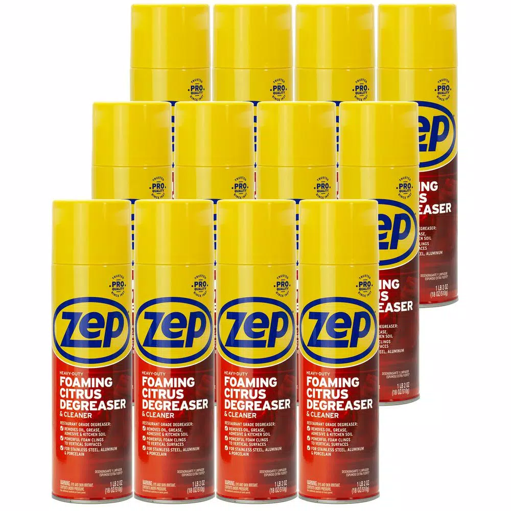ZEP Heavy-Duty Foaming Degreaser, 18 oz. (Case of 12)
