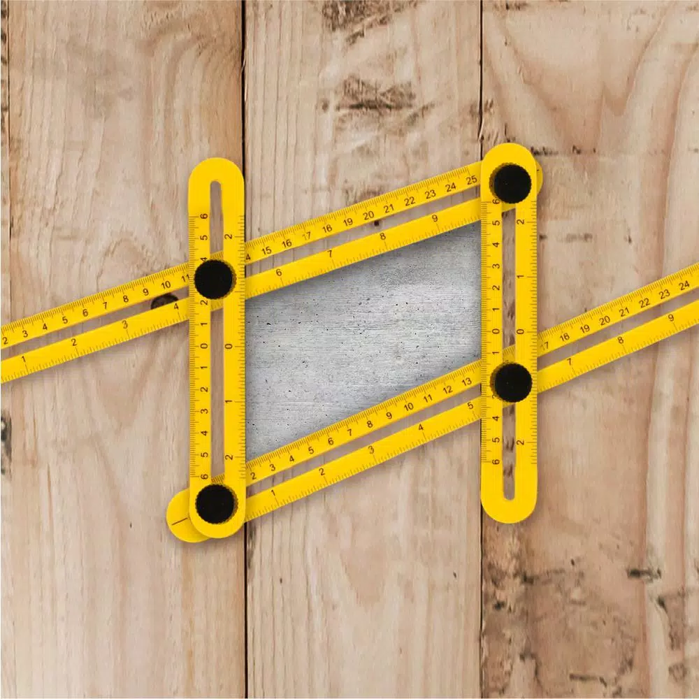 POWERTEC Universal Angle Template Tool, 10 in. Multi-Angle Ruler for Precise Measuring and Tracing