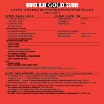 Quasar Rapid Kut Gold 4 in. Segmented Diamond Blade for Concrete, Brick, and Block thumbnail 2