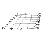 CURT 65" x 38" Extended Roof Rack Cargo Net, Black Nylon thumbnail 2