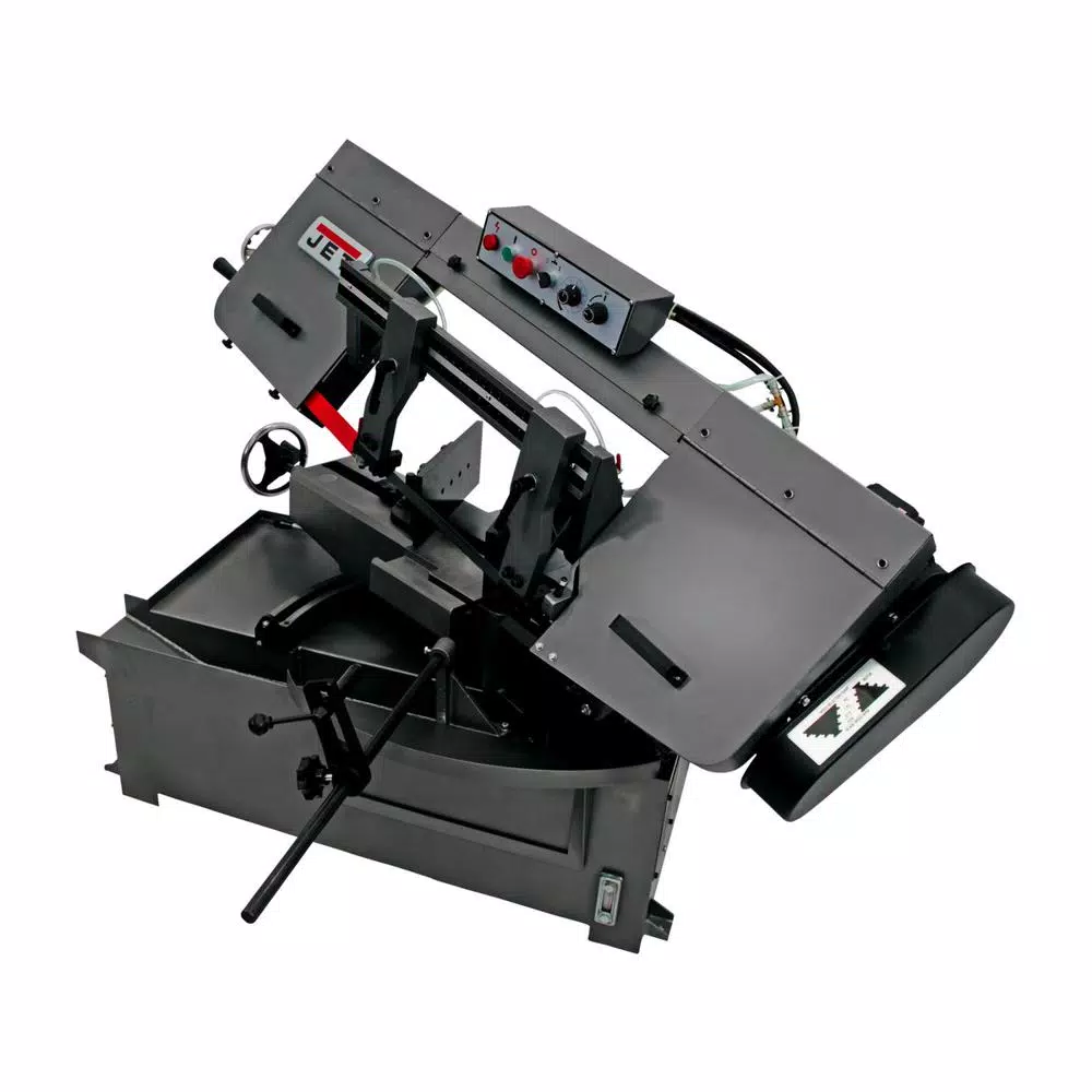 Jet 1 HP Metalworking Horizontal Mitering Bandsaw, 10 in. x 14 in., 230V/460V 3Ph