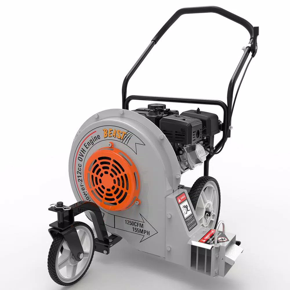 Beast The Beast Commercial Duty Walk Behind Leaf Blower, 212cc Gas Engine, 1250 CFM, 155 MPH