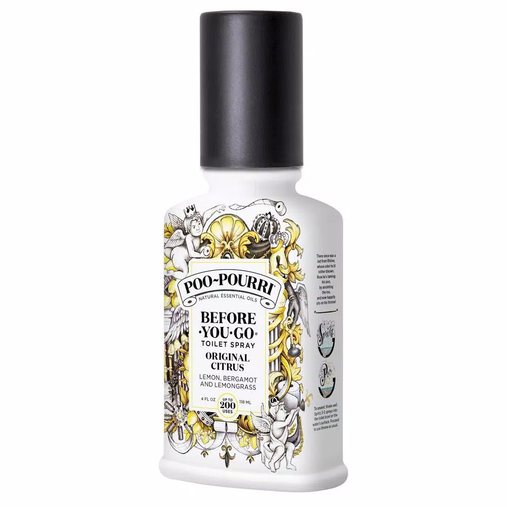 POO POURRI Poo-Pourri Original Citrus Toilet Air Freshener Spray, 4 oz. (2-Pack)