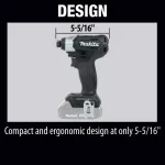 Makita 18V LXT Sub-Compact Brushless Cordless Impact Driver (Tool Only) thumbnail 10