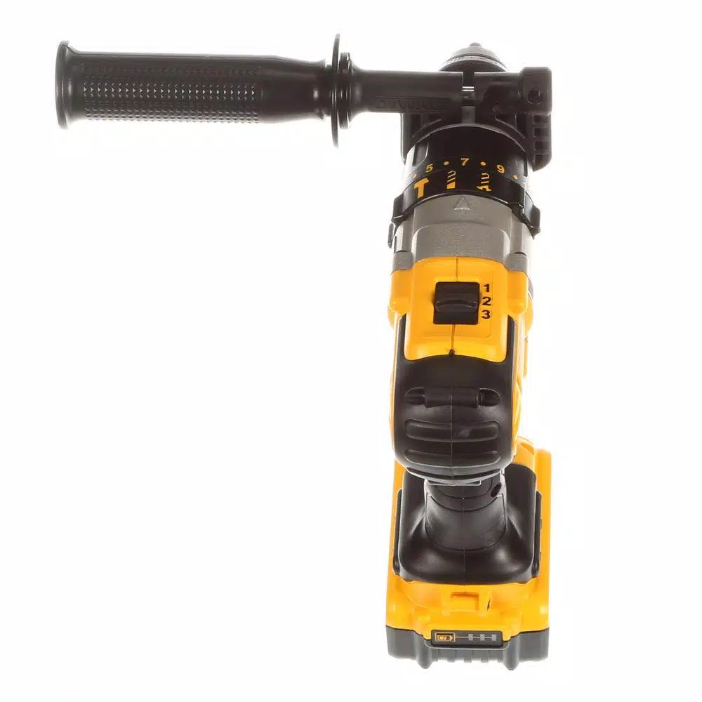 DEWALT 20V MAX Cordless 1/2 in. Hammer Drill Kit with (2) 4 Ah Batteries, Charger & Case