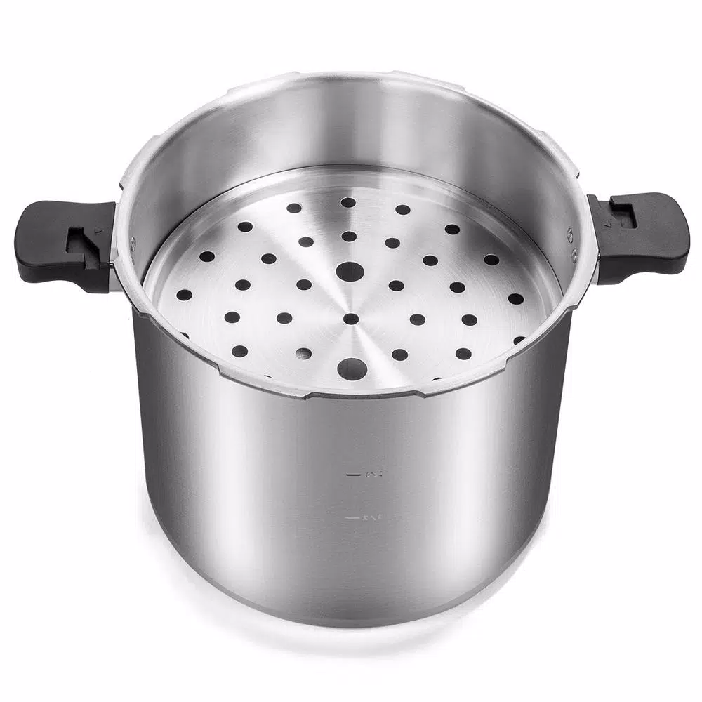 Barton 22 Qt. Aluminum Pressure Canner and Cooker with Built-in Dial Gauge, Compatible with Gas, Electric, and Induction