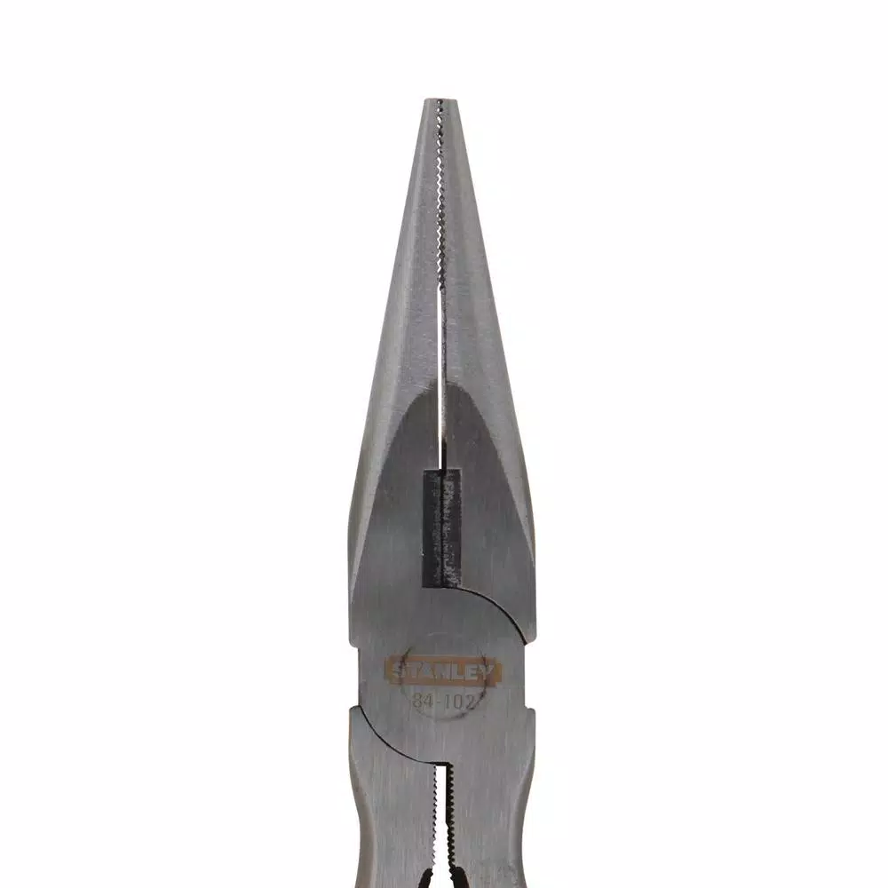 Stanley 8 in. Long Nose Pliers, Drop Forged Steel Hand Tool