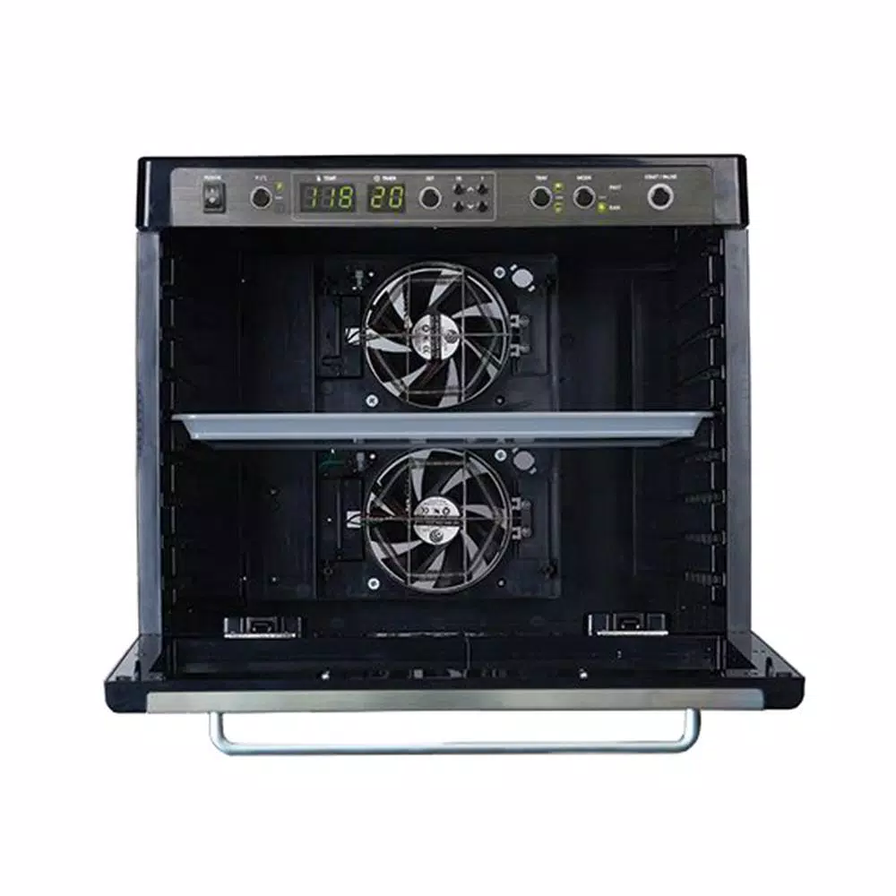 Tribest Sedona Combo 9-Tray Food Dehydrator, Black Stainless Steel with Dual Fan & Digital Timer