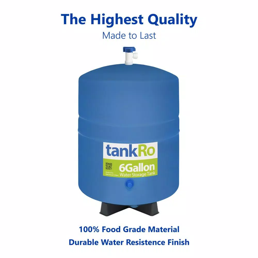 Express Water tankRO 6 Gallon Reverse Osmosis Water Filtration Expansion Storage Pressure Tank