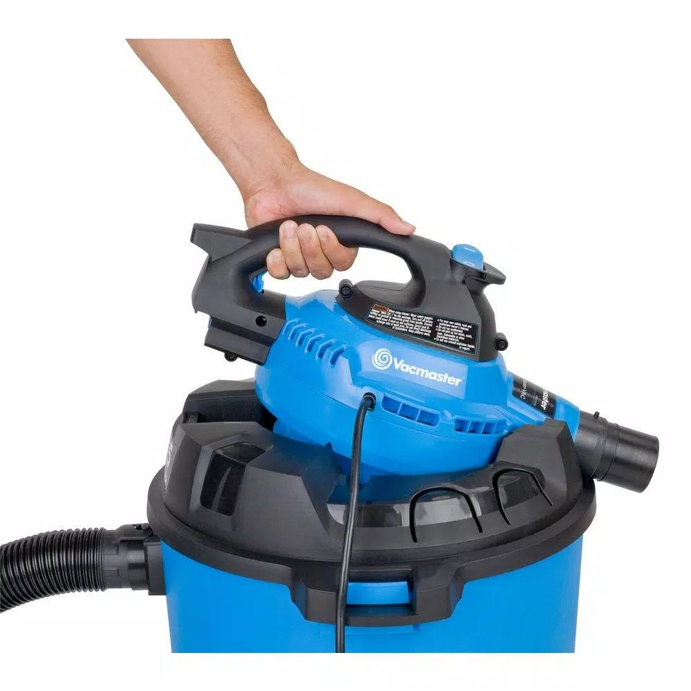 Vacmaster 12-Gallon Wet/Dry Vacuum with Detachable Blower, 5 HP Peak, 2-1/2 in. Hose