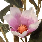 National Tree Company 48 in. Pink Magnolia Artificial Flower Tree in Matte Black Pot thumbnail 2