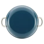 Ayesha Curry Ayesha Home Collection 7.5 Qt. Aluminum Nonstick Stock Pot with Glass Lid, Twilight Teal thumbnail 3
