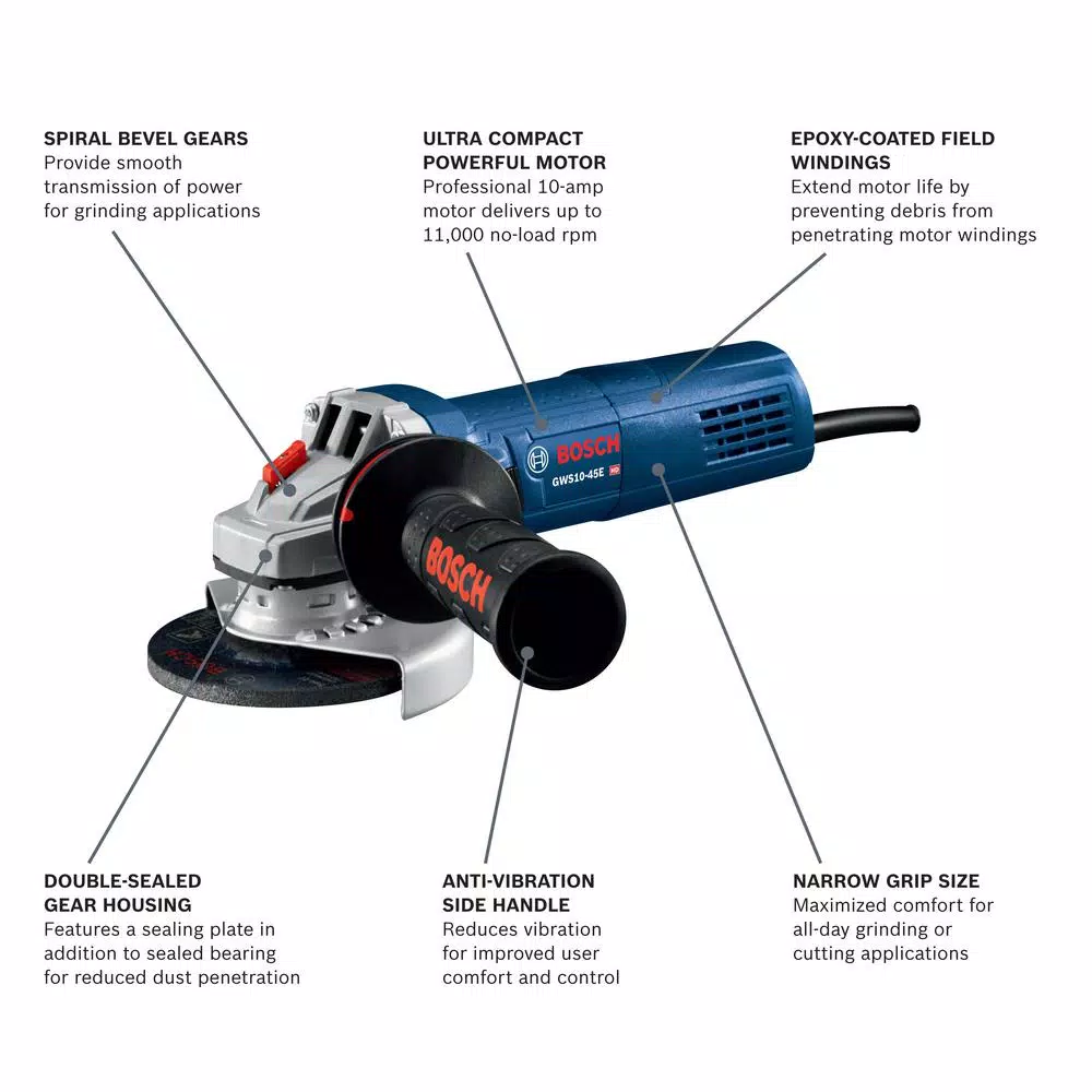 Bosch SDS-Max Rotary Hammer Drill & 4.5 in. Angle Grinder Combo Kit with Carrying Case