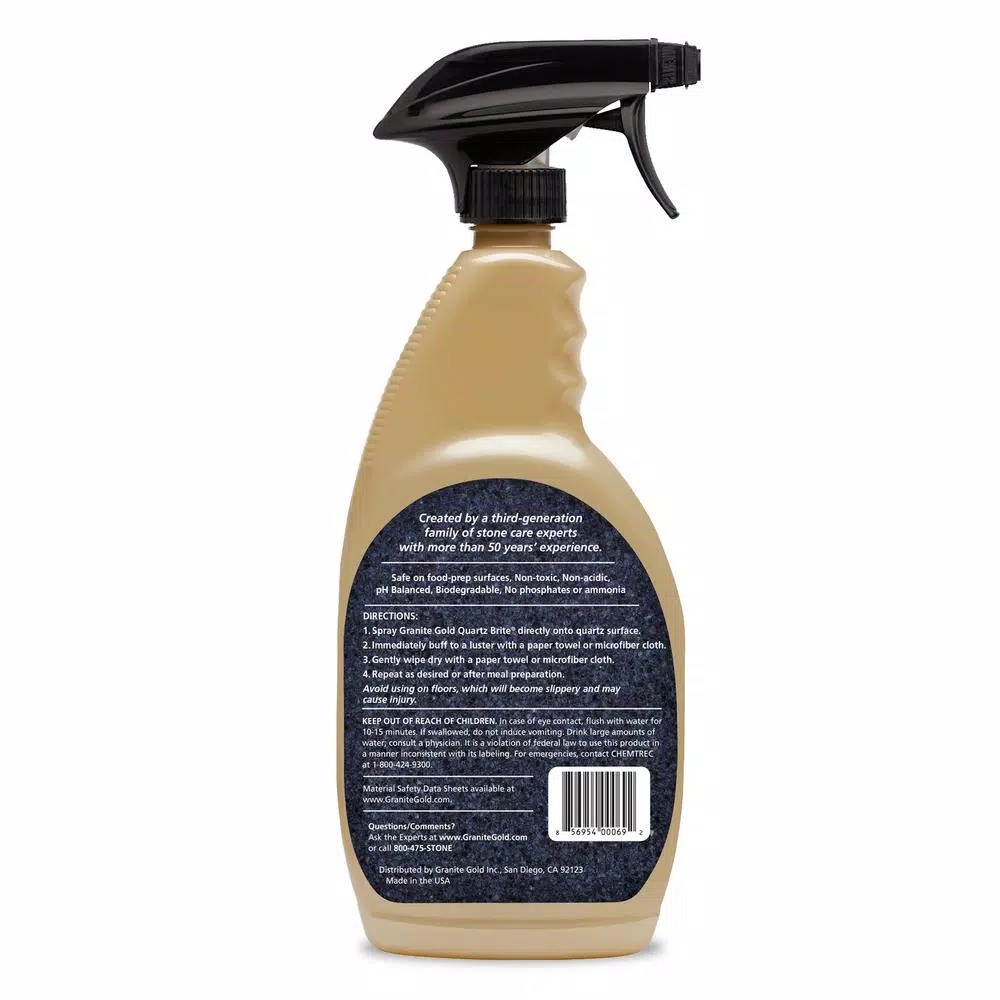 Granite Gold Quartz Brite Quartz Surface Cleaner and Polish, 24 oz