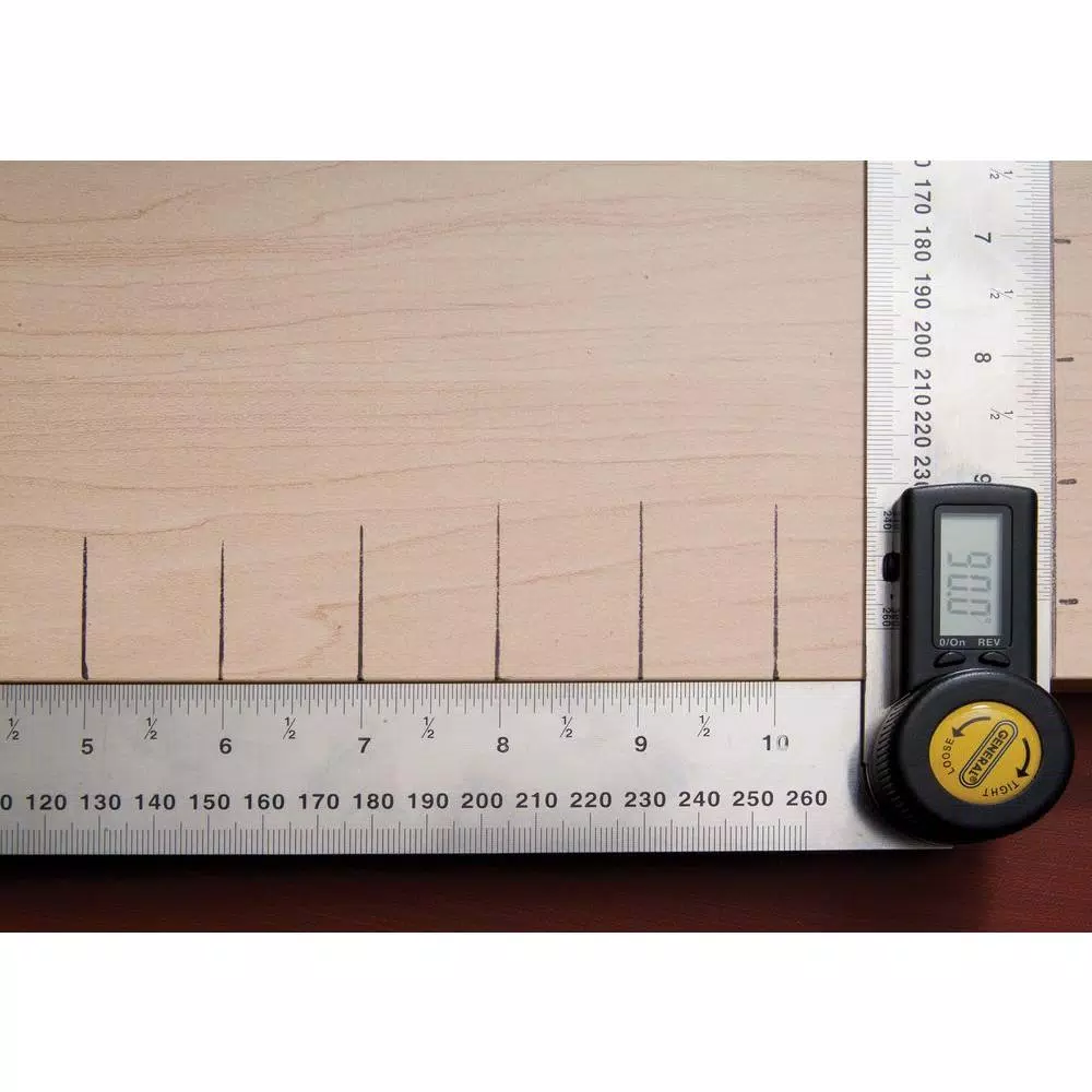 General Tools 10 in. Digital Angle Ruler, Stainless Steel Precision Angle Finder